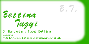 bettina tugyi business card
